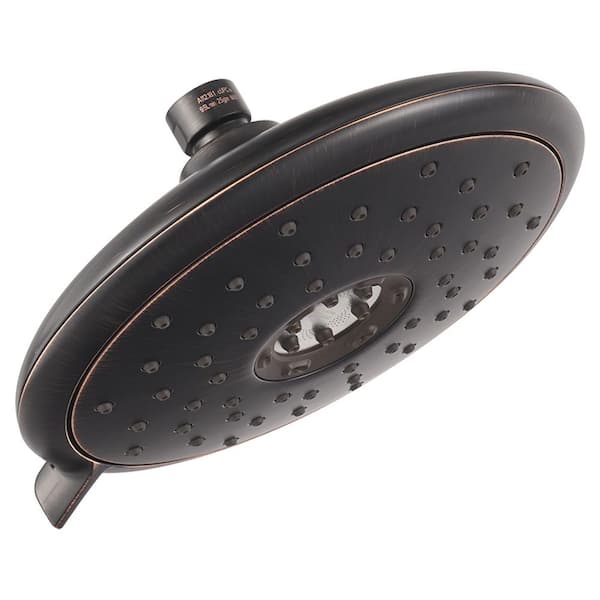 American Standard Spectra+ -Spray 7 in. Single Wall Mount Fixed Rain Shower Head in Legacy Bronze