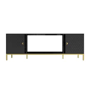 Black TV Stand Fits TVs up to 75 to 80 in.