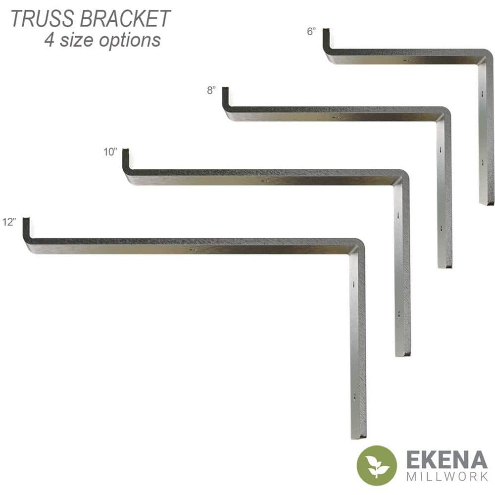 Urban Industrial 6'' Stainless Steel Truss Shelf Bracket