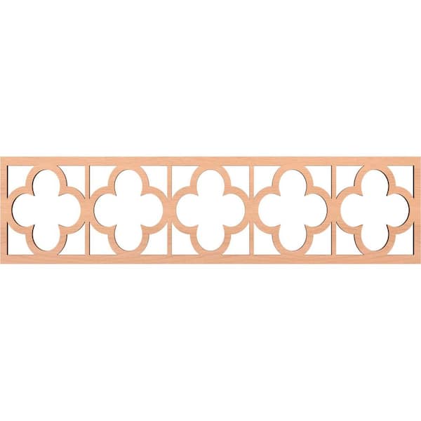 Ekena Millwork Woodall Fretwork 0.375 in. D x 47 in. W x 12 in. L Alder Wood Panel Moulding