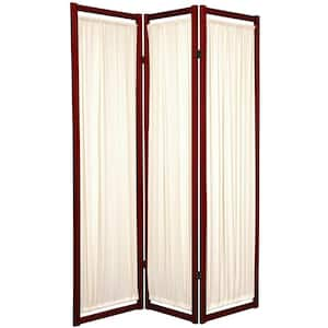 6 ft. Rosewood 3-Panel Room Divider