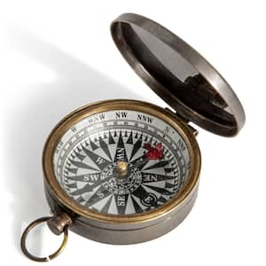 Coty Small Compass in Distressed French