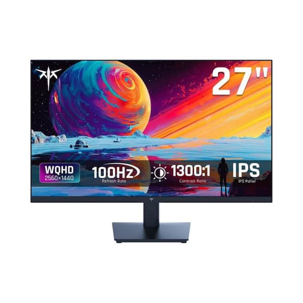 27 in. 100Hz Computer Monitor - IPS Panel, Anti-Blue Light Screen, 100% High Color 123% sRGB, Support FreeSync and GSync