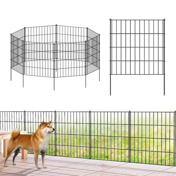 FAWEY TRED INC 28 in (H) x 18.7 ft (L) Metal Garden Fence 8 Panels