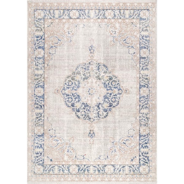 nuLOOM Valerie Vintage Gray 4 ft. x 7 ft. Area Rug