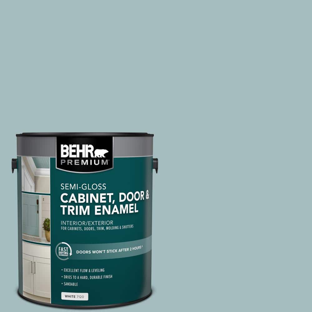 1 gal. #PPU13-13 Oslo Blue Semi-Gloss Enamel Interior/Exterior Cabinet, Door & Trim Paint price history on PriceWatchPro