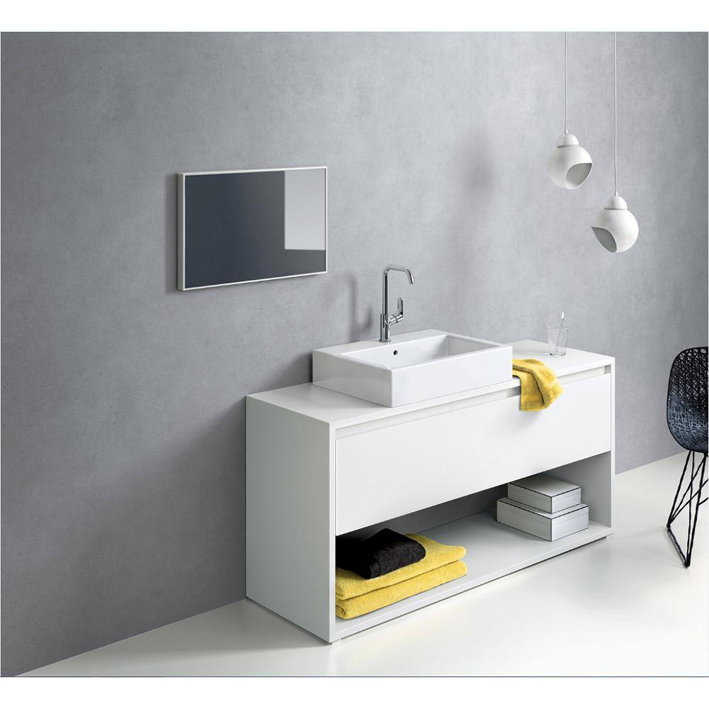 Brushed Nickel Single Hole Vessel Bathroom Faucet