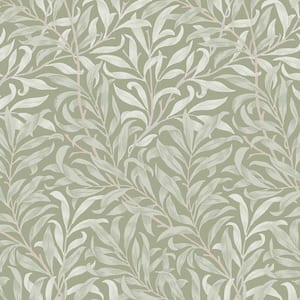 William Morris At Home Willow Bough Deep Green Wallpaper