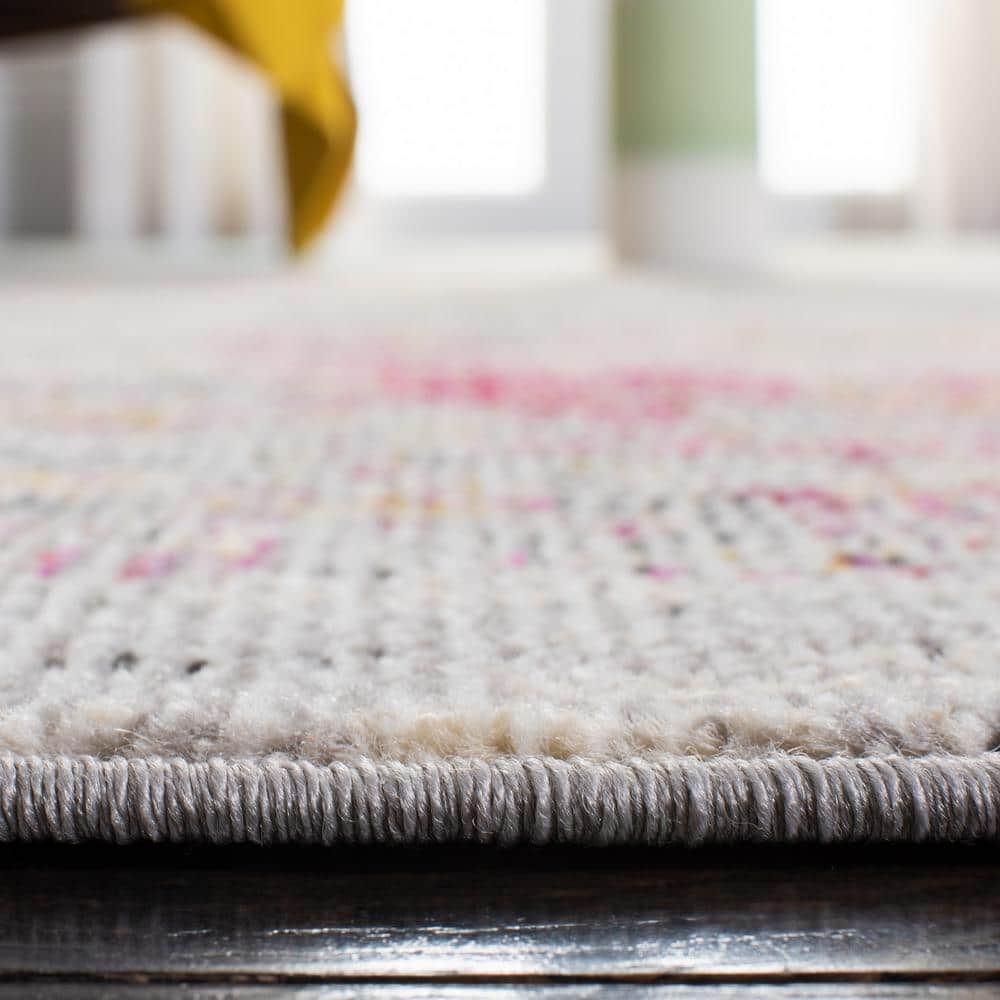 Elegant Grey & Gold Synthetic 10' x 14' Flat Woven Area Rug