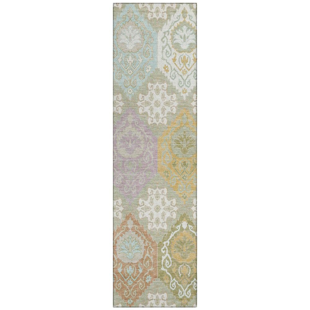 Chantille Machine Washable Indoor/Outdoor Abstract ACN2588 Celery 2 ft. x 7 ft. Runner Rug price history on PriceWatchPro