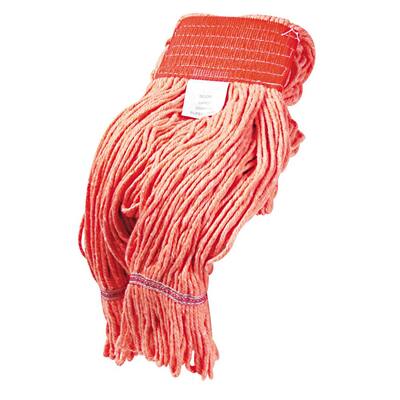 Super Loop Cotton/Synthetic Fiber Wet String Mop Mop Head, 5 in. Headband, Large Size, Orange, (12-Carton)