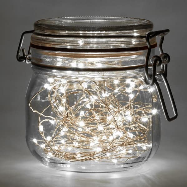 Bright White Battery Operated Waterproof Mini String Lights