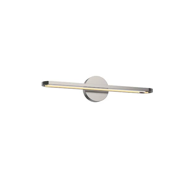KUZCO Marlon 24-in 1 Light 22-Watt Brushed Nickel Integrated LED Vanity Light