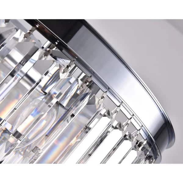 Maxax Annapolis 7-Light Chrome/Clear Unique Tiered Maxax Annapolis 7-Light Chrome/Clear Unique Tiered