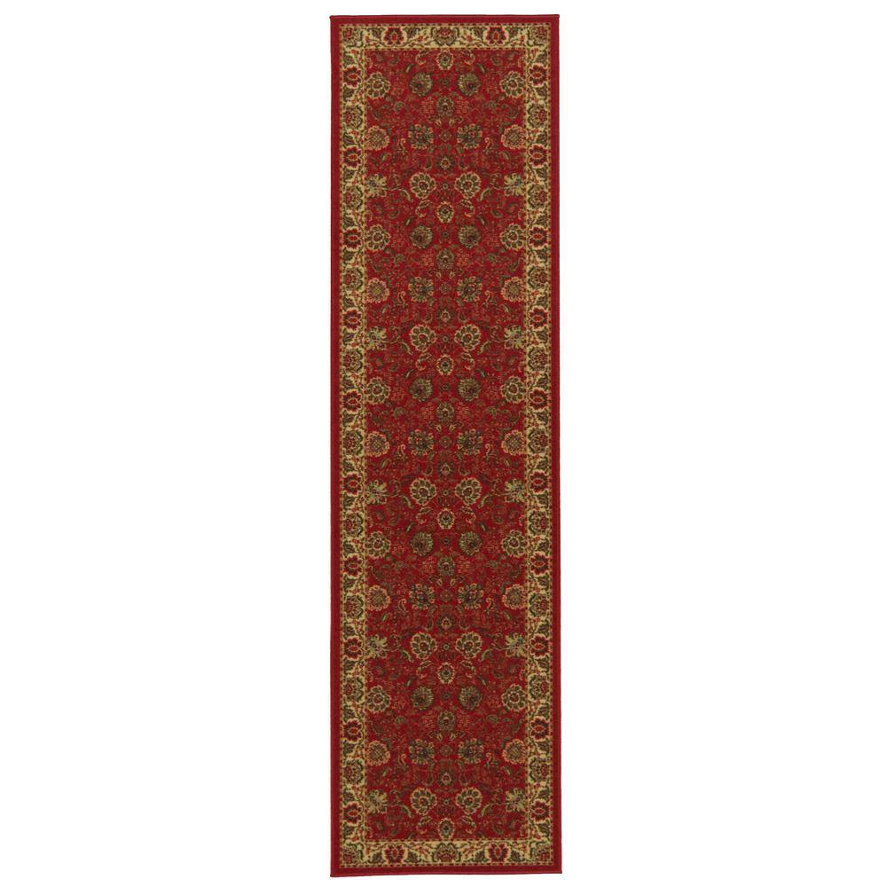 Waterproof Non-Slip Rubberback Solid Red Indoor/Outdoor Rug Ottomanson Rug Size: Runner 2' x 4