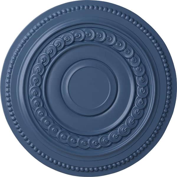 Ekena Millwork 18" x 1-1/4" Oldham Urethane Ceiling Medallion (Fits Canopies upto 8-5/8") Hand-Painted Americana