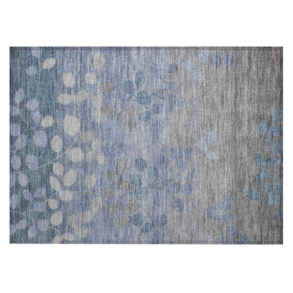 Chantille Machine Washable Indoor/Outdoor Abstract ACN1900 Denim 2 ft. x 3 ft. Accent Rug