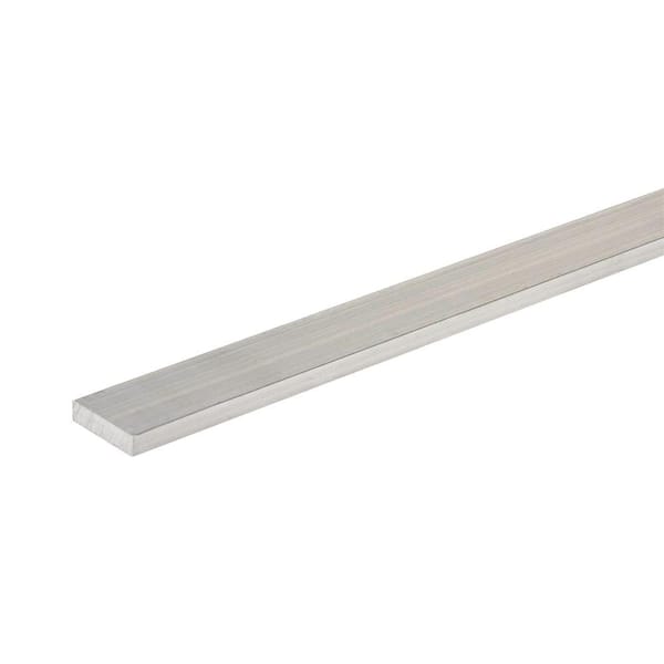 Everbilt 96 in. x 1 in. x 1/4 in. Aluminum Flat Bar