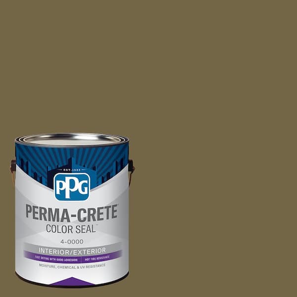 Perma-Crete Color Seal 1 gal. PPG1112-7 Olive Satin Interior/Exterior Concrete Stain