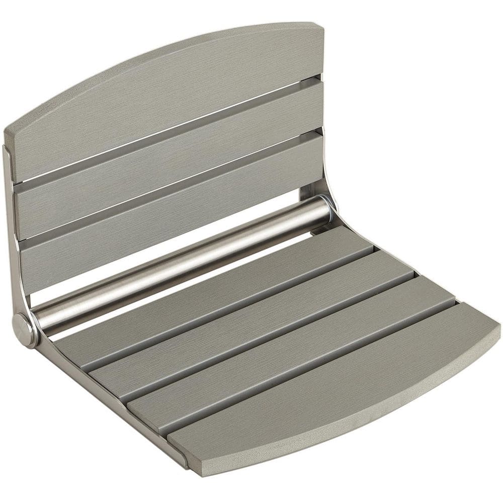 17.5 in. Stainless Steel Shower Seat in Gray Wall Mounted, Foldable Shower Bench, Fold Down Shower Seat price history on PriceWatchPro