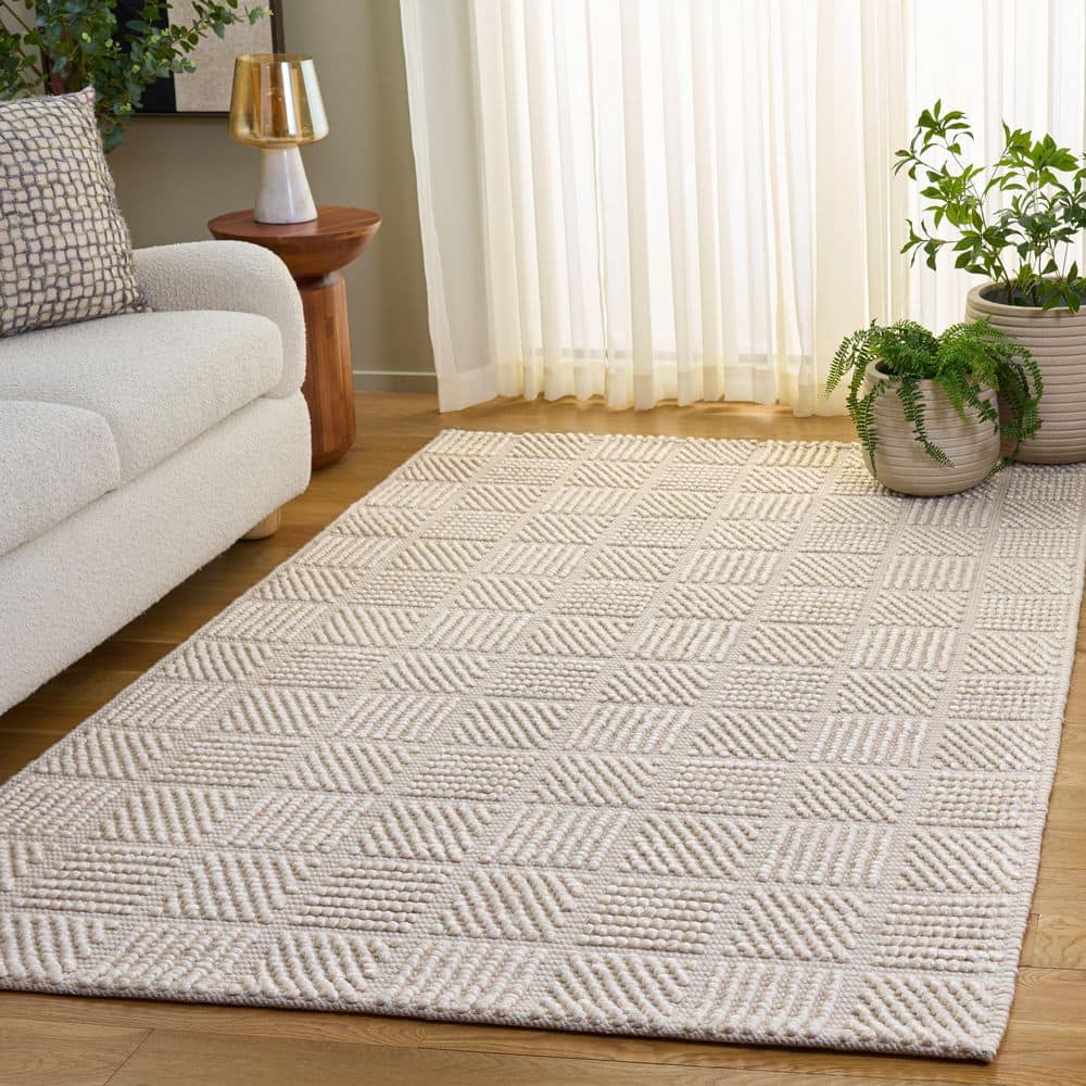 Natura 8 ft. x 10 ft. Ivory Tile Woven Area Rug price history on PriceWatchPro