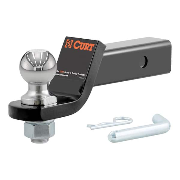 CURT Class 3 Loaded Trailer Hitch Ball Mount with 2 in. Ball, 2 in. Shank and 2 in. Drop. 7,500 lbs. Capacity