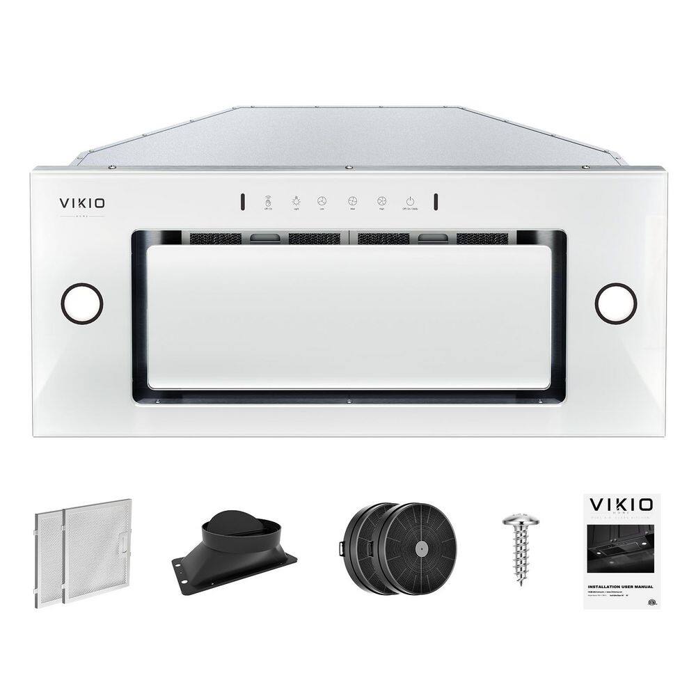 27.75 in. 900 CFM  Ductless Convertible Insert Range Hood in Stainless Steel with LED Lights price history on PriceWatchPro
