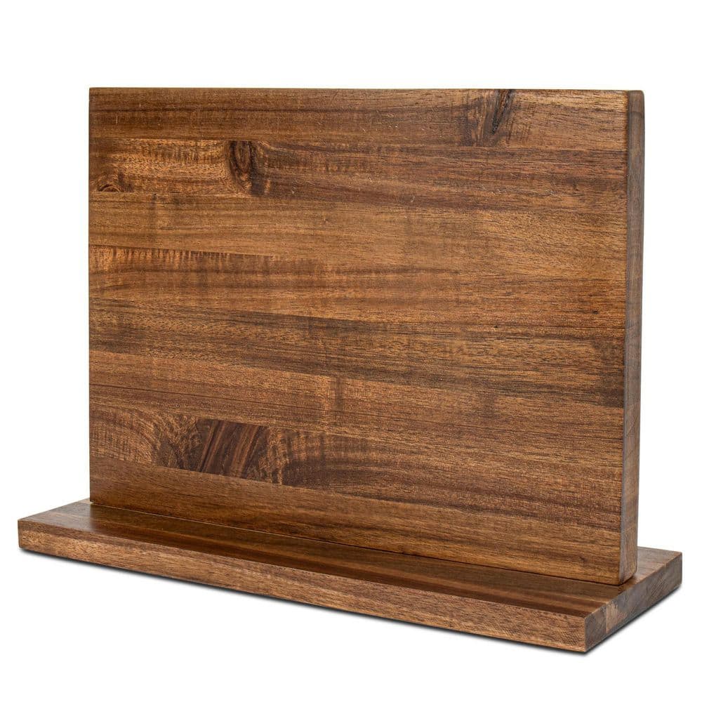 Acacia Wood Double-Sided Magnetic Knife Holder Countertop Knife Block with Non-Slip Base for 12 Knives price history on PriceWatchPro