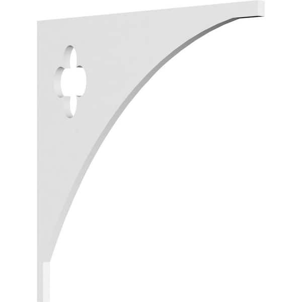Ekena Millwork 5/8 in. W x 6 in. H x 4 in. D PVC Baile Bracket