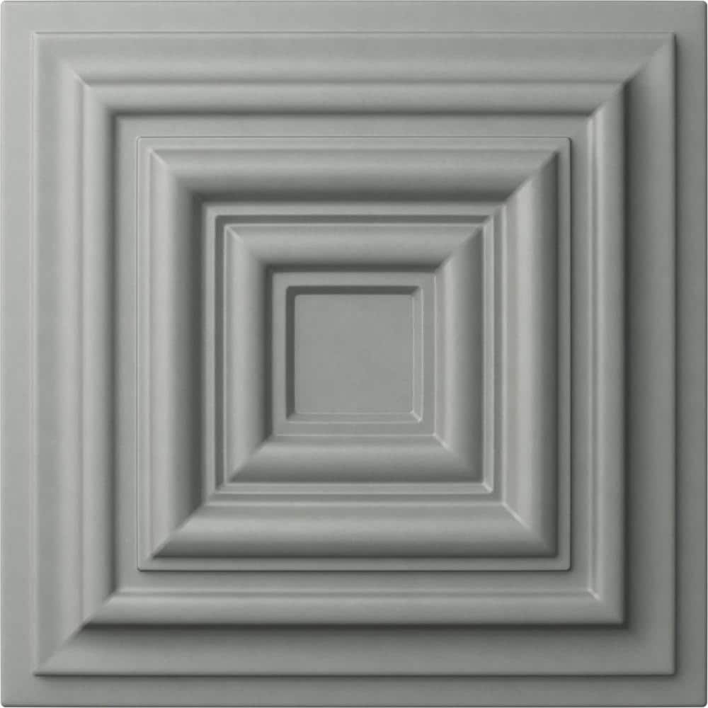 Leandros White Solid Urethane Decorative Rosette