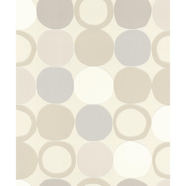 Advantage Beard Light Grey Geometric Light Grey Wallpaper Sample