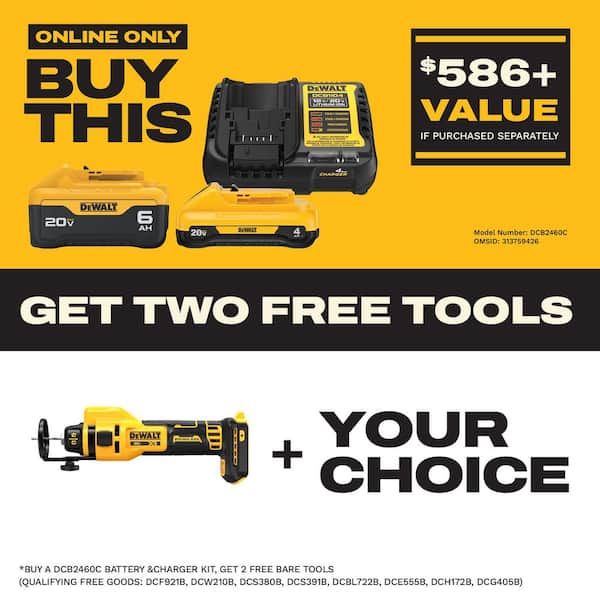 XR 20V Lithium-Ion Cordless Rotary Drywall Cut-Out Tool (Tool Only)