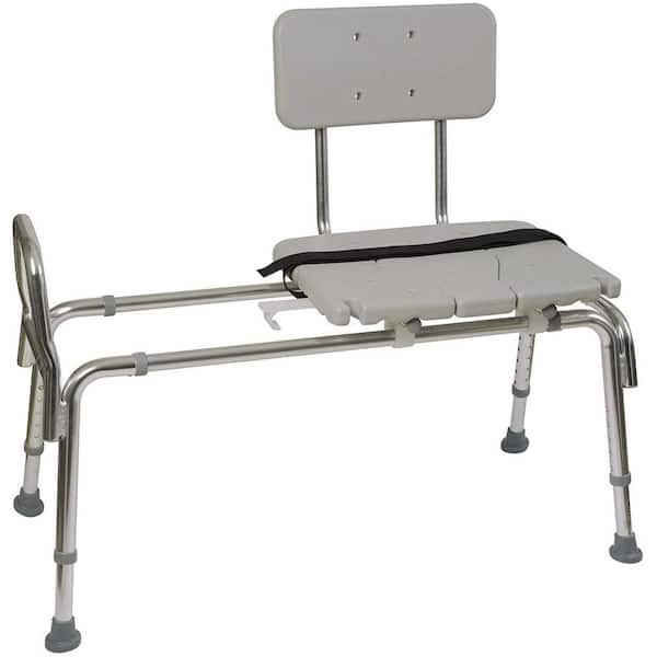 Dmi Heavy Duty Sliding Transfer Bench, Tub Transfer Bench With Shower Curtain Cut Out