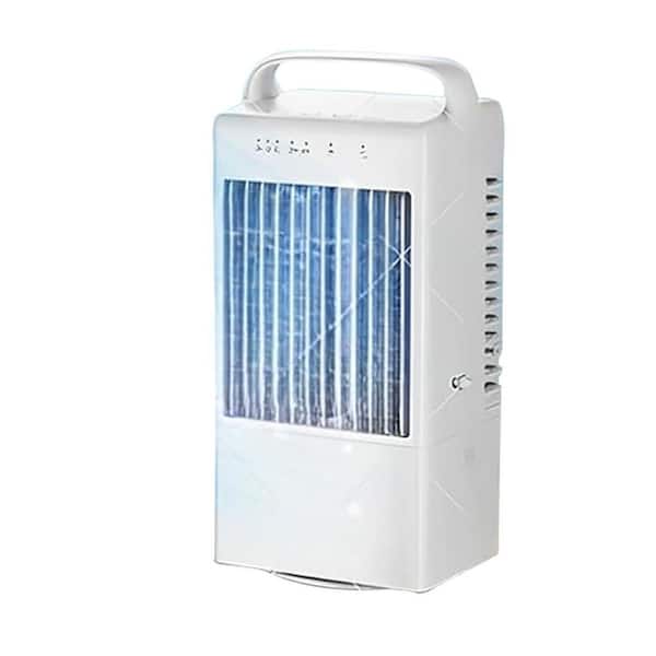 Portable Air Conditioner 90° Auto-Oscillating Evaporative Air Cooler with 900ml Tank, 3 Speeds & Timer, 7 Light No heat