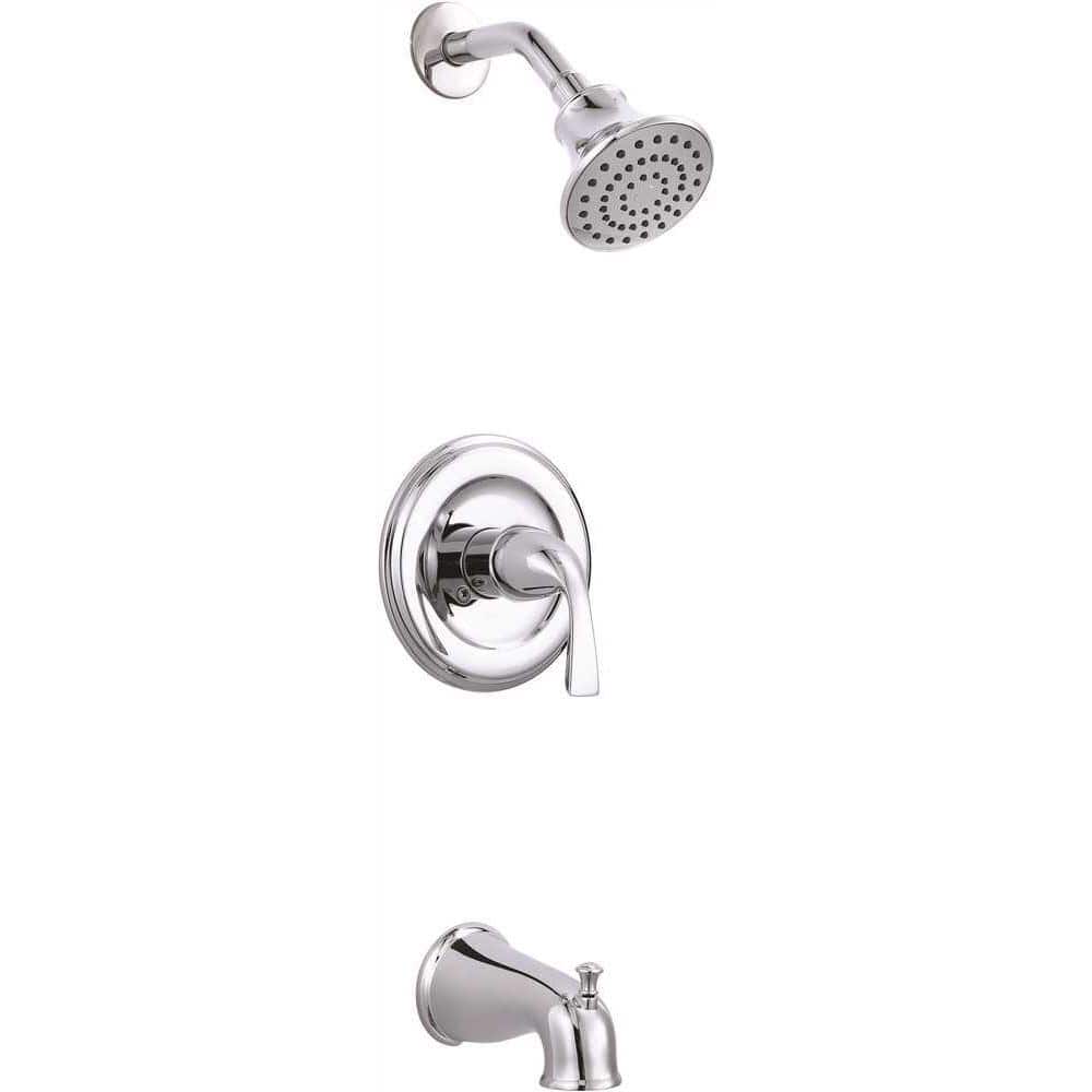 Premier Sanibel Single-Handle 1- -Spray Tub and Shower Faucet in Chrome (Valve Included), Grey -  3552603