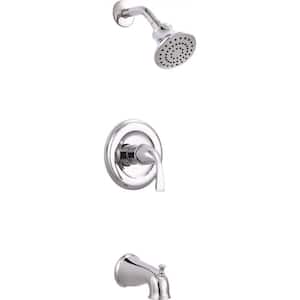 Sanibel Single-Handle 1- -Spray Tub and Shower Faucet in Chrome (Valve Included)