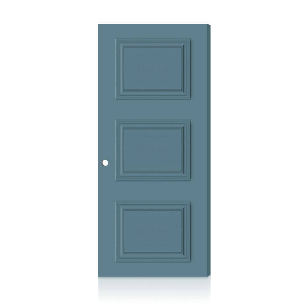 Fire-Rated Palazzo 3 Panel 32 in. x 80 in. Left-Hand/Inswing Dignity Blue Composite Interior Commercial Door Slab price history on PriceWatchPro