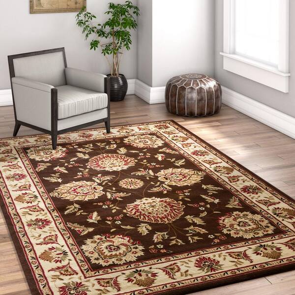 Well Woven Timeless Abbasi Traditional Persian Oriental Brown Area Rug 10'11 x 15 Well Woven Timeless Abbasi Traditional Persian Oriental Brown Area Rug 10'11 x 15