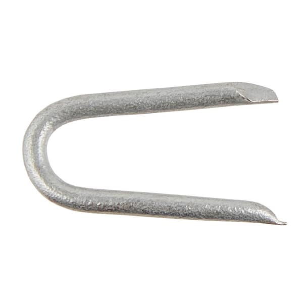 Everbilt 3/4 in. Staples Hot Dipped Galvanized 1 lb. (Approximately 475-Pieces)