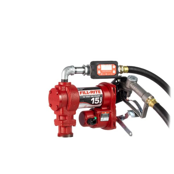FILL-RITE 12-Volt 15 GPM 1/4 HP Fuel Transfer Pump (Digital Meter Package)
