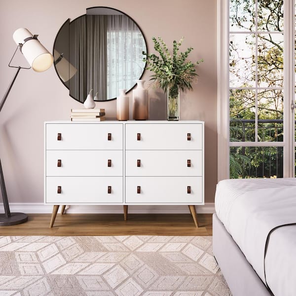 Manhattan White Drawer Chest, Bedroom - Chests