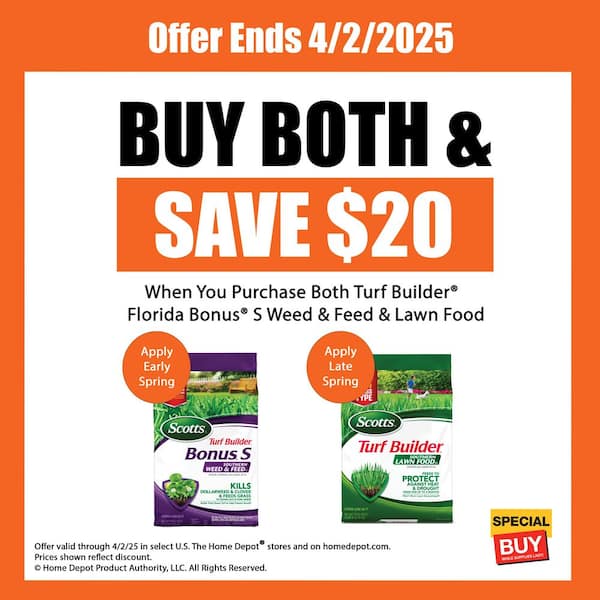 Turf Builder Bonus S 17.24 lbs. 5,000 sq. ft. Florida Weed and Feed Weed Killer Plus Dry Lawn Fertilizer