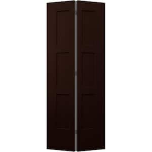 30 in. x 80 in. Birkdale Espresso Stain Smooth Hollow Core Molded Composite Interior Closet Bi-fold Door