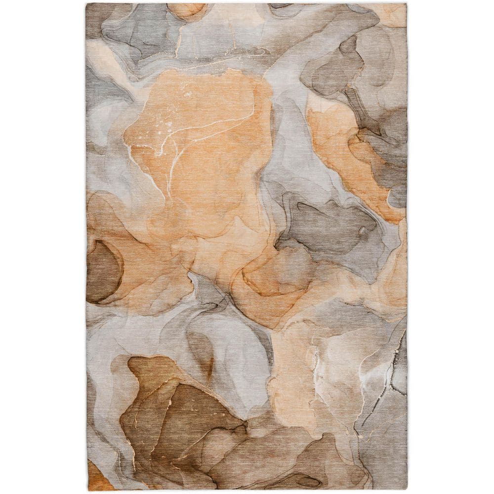 Dream Shag Premium Machine Washable Abstract ADS504 Orange 9 ft. x 12 ft. Area Rug price history on PriceWatchPro