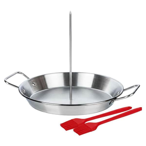 Vertical Skewer Stainless Steel Chicken Grill and Oven Kitchen Stand with Removable Spikes for Al Pastor Gyro