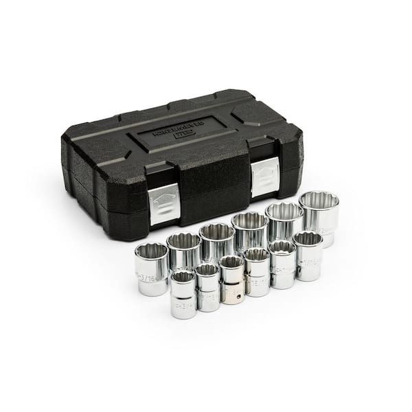 GEARWRENCH 3/4 in. Drive 12-Point SAE Standard Socket Set (12-Piece)