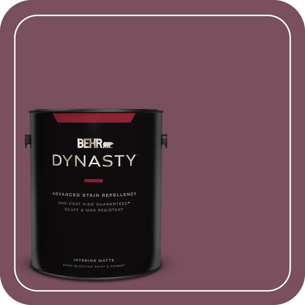 1 gal. #100D-7 Maroon Matte Interior Stain-Blocking Paint & Primer