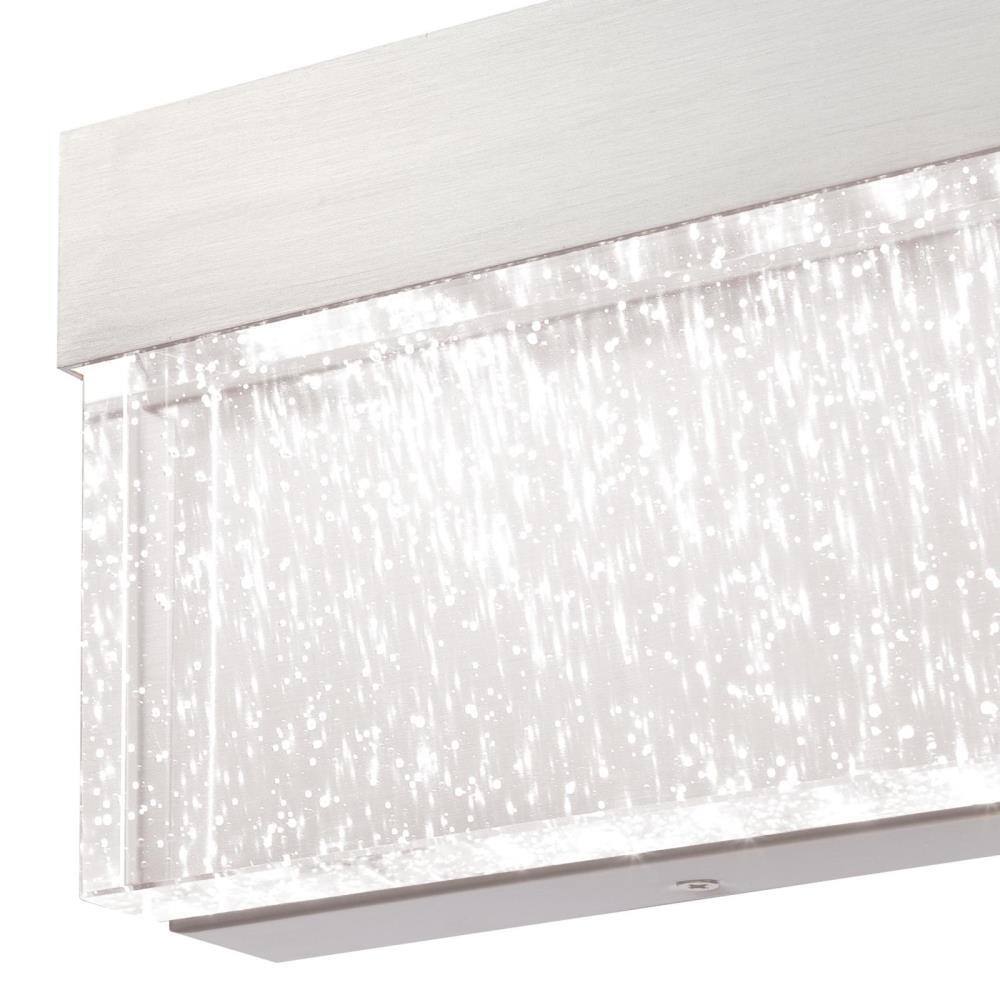 Brushed Nickel 18" LED Wall Sconce with Bubble Glass