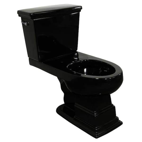 Foremost Structure Suite 2-Piece 1.280 GPF Single Flush High Efficiency Elongated Toilet in Black