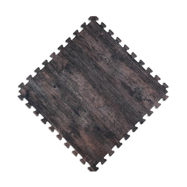 Wood Grain Foam Tiles Reversible 1/2 Inch x 2x2 Ft.